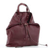 Immagine di DIVAS - Borsa bordeaux in VERA PELLE con coulisse trasformabile in zaino, MADE IN ITALY