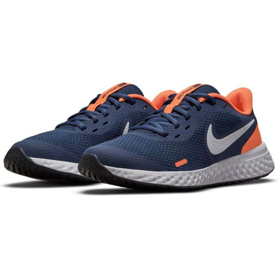 Immagine di NIKE - SCARPA REVOLUTION 5 GS 3%-7 NAVY-WHITE - BQ5671/410