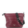 Immagine di DAVID JONES - Borsa bordeaux con fasce orizzontali imbottite e trapuntate, tracolla regolabile