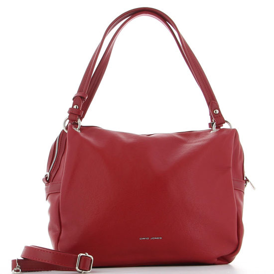 Globo E-Commerce - Calzature, Abbigliamento, Sport, Intimo, Accessori -  DAVID JONES - Borsa rossa due manici con tasca posteriore e tracolla  rimovibile