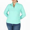 Immagine di MICROPILE VALENTINA 1/2 ZIP TURQUOISE
