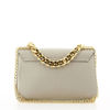 Immagine di CURVE - Borsa a tracolla oro con patta e catena spessa