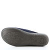 Immagine di IN BLU - Pantofole blu con plantare anatomico in tessuto, fantasia fiocco con strass