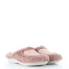 Immagine di IN BLU - Pantofole rosa con pelo e morbido plantare in tessuto imbottito