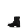 Immagine di ROXY ROSE - Tronchetto nero in VERA PELLE con gambale arricciato e zip laterali, tacco 5,5CM MADE IN ITALY