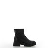 Immagine di ROXY ROSE - Tronchetto nero in VERA PELLE con gambale arricciato e zip laterali, tacco 5CM MADE IN ITALY