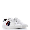 Immagine di ENRICO COVERI - Sneakers bianca con lacci ed inserti scamosciati