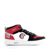 Immagine di COTTON BELT - KARIM Sneakers nera e rossa con logo laterale