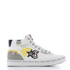 Immagine di COTTON BELT - GAMBINO Sneakers bianca con scirtte N.Y.C. sui lacci e sul fondo