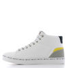 Immagine di COTTON BELT - GAMBINO Sneakers bianca con scirtte N.Y.C. sui lacci e sul fondo