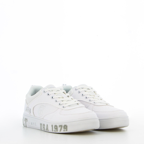 Immagine di COTTON BELT - BERG Sneakers bianca con scritte sul fondo