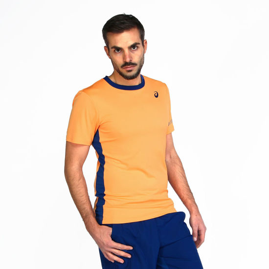 Immagine di T-SHIRT ML PADEL TEE ORANGE-MONACO BLUE