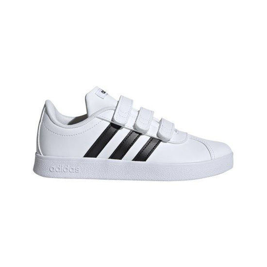 Immagine di ADIDAS - SCARPA VL COURT 2.0 PS 28-35 WHITE-BLACK - DB1837