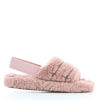 Immagine di YOU YOUNG COVERI - Pantofole rosa in peluche aperte in punta con elastico sul retro e dettaglio strass