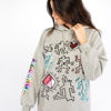 Immagine di KEITH HARING - MAXI FELPA DONNA CON CAPPUCCIO