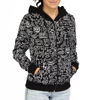 Immagine di KEITH HARING - DONNA FELPA NERA FULL ZIP