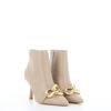 Immagine di MISS GLOBO -   Stivaletto beige con catena oro tacco 8,5cm