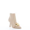 Immagine di MISS GLOBO -   Stivaletto beige con catena oro tacco 8,5cm