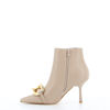Immagine di MISS GLOBO -   Stivaletto beige con catena oro tacco 8,5cm