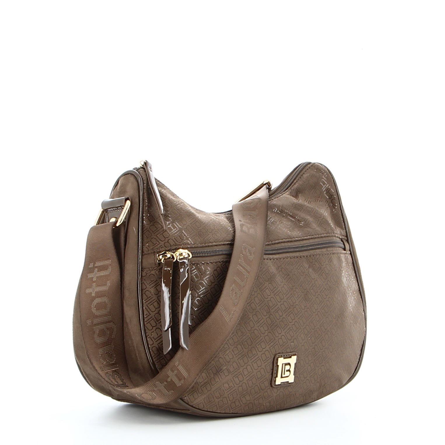 Laura Biagiotti Marrone PVC Women Handbag
