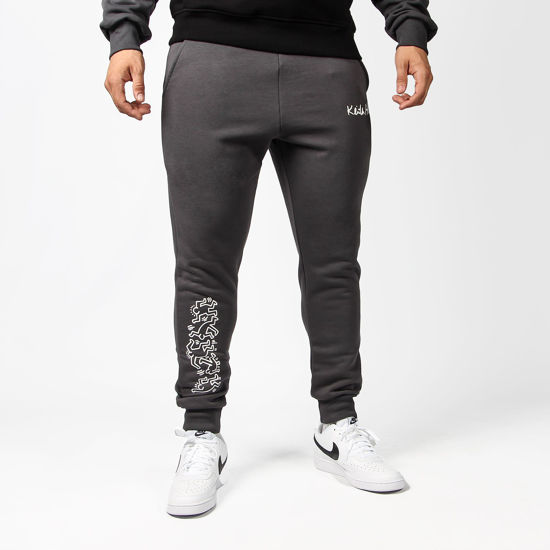 Immagine di KEITH HARING - UOMO PANTALONE GRIGIO IN FELPA CON POLSI