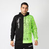 Immagine di KEITH HARING - UOMO FELPA BICOLOR LIME/NERO CON CAPPUCCIO E STAMPA