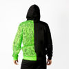 Immagine di KEITH HARING - UOMO FELPA BICOLOR LIME/NERO CON CAPPUCCIO E STAMPA