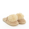 Immagine di YOU YOUNG COVERI - Pantofole beige in peluche con pon pon