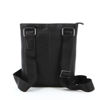 Immagine di LOTTO - Borsello nero in VERA PELLE con tasca frontale, linea WASHED