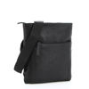 Immagine di LOTTO - Borsello nero in VERA PELLE con tasca frontale, linea WASHED