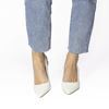 Immagine di MISS GLOBO - Décolleté bianca slingback con sottopiede in VERA PELLE, tacco 8CM