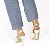 Immagine di MISS GLOBO - Décolleté bianca slingback con sottopiede in VERA PELLE, tacco 8CM