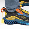 Immagine di ROYAL BLUE- Sneakers nera con suola Celeste alta