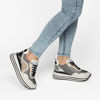 Immagine di MISS GLOBO - Sneakers donna multicolor con strass e comoda suola platform bianca a righe