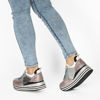 Immagine di MISS GLOBO - Sneakers donna con glitter multicolor e comoda suola platform
