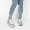 Immagine di MISS GLOBO - Sneakers donna multicolor con strass e comoda suola platform bianca a righe