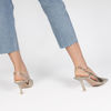 Immagine di MISS GLOBO - DÉCOLLETÉ SLINGBACK ORO E SOLETTA VERA PELLE TACCO 8,5cm