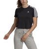 Immagine di ADIDAS - T-SHIRT ESSENTIALS LOOSE 3-STRIPES CROPPED - GL0777