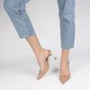 Immagine di MISS GLOBO - DÉCOLLETÉ SLINGBACK NUDE CON MORSETTI E TACCO ORO 9CM