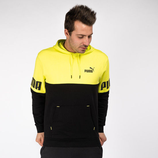 Immagine di SWEAT C/CAPP.POWER COLORBLOCK LEMON-BLK