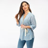 Immagine di PAQUITA - CAMICIA BIANCA A FANTASIA MANICA 3/4 SCOLLO V
