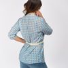 Immagine di PAQUITA - CAMICIA BIANCA A FANTASIA MANICA 3/4 SCOLLO V