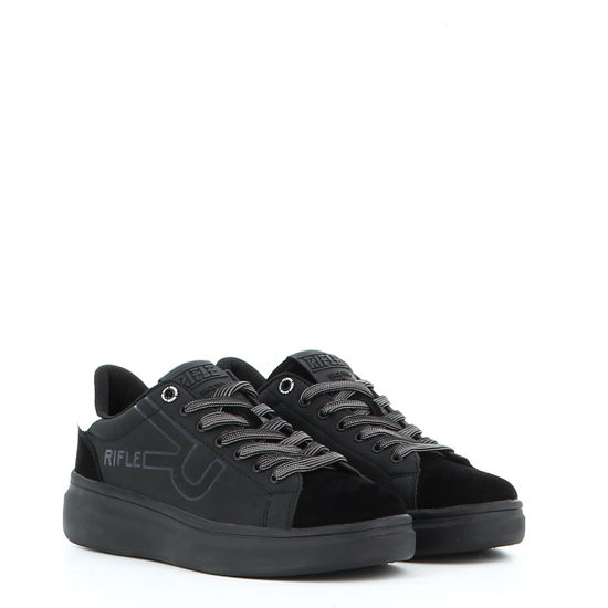 Immagine di RIFLE - MIRO Sneakers nera con lacci e logo laterale