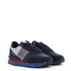 Immagine di RIFLE - MARS Sneakers blu con banda laterale con scritte