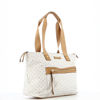Immagine di CORTINA POLO STYLE - Borsa shopping beige loggata con zip frontale orizzontale