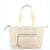 Immagine di CORTINA POLO STYLE - Borsa shopping taupe loggata con zip frontale orizzontale