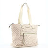 Immagine di CORTINA POLO STYLE - Borsa shopping taupe loggata con zip frontale orizzontale