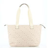 Immagine di CORTINA POLO STYLE - Borsa shopping taupe loggata con zip frontale orizzontale