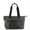 Immagine di CORTINA POLO STYLE - Borsa shopping nera loggata con zip frontale orizzontale