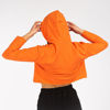 Immagine di MY JEWELS - FELPA DONNA ARANCIO CROPPED CON CAPPUCCIO E SMILE